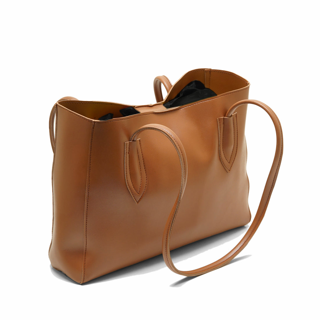 Minimalistic Shoulder Bag - Brown