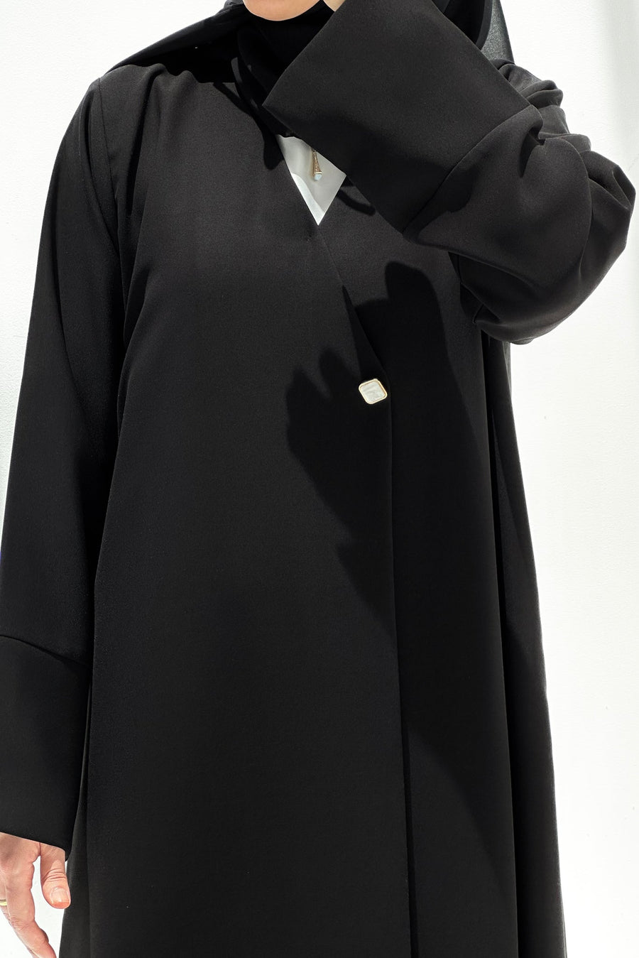 Basic Black - Open Abaya