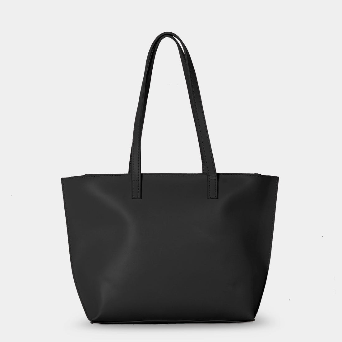 Black Zippered Tote Bag