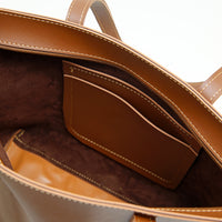 Horse Brown Zippered Tote Bag