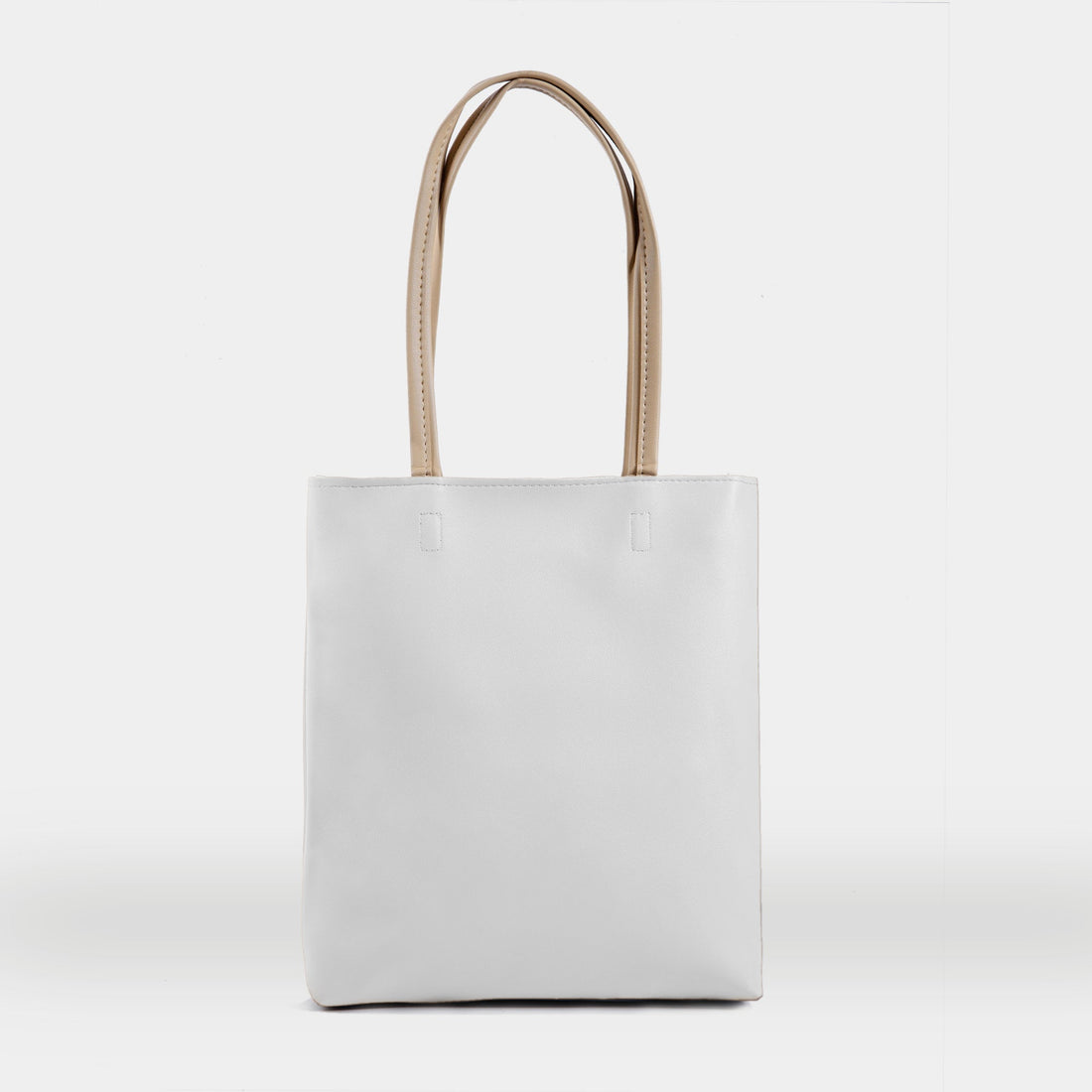 White Slim Tote Bag