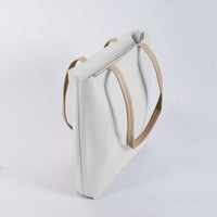 White Slim Tote Bag
