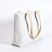 White Shoulder Tote Bag