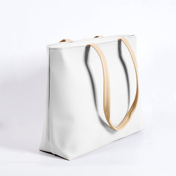 White Shoulder Tote Bag