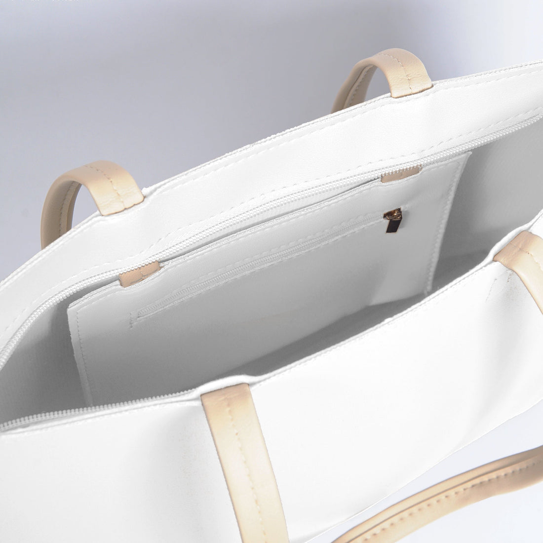 White Shoulder Tote Bag