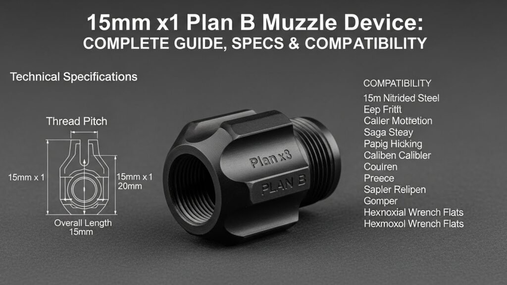 15mm x1 plan b muzzle device
