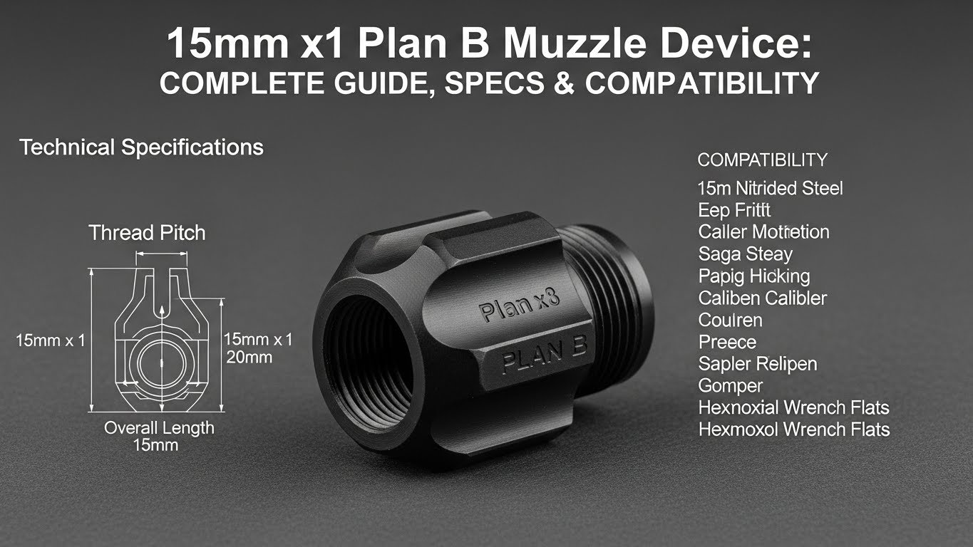 15mm x1 plan b muzzle device