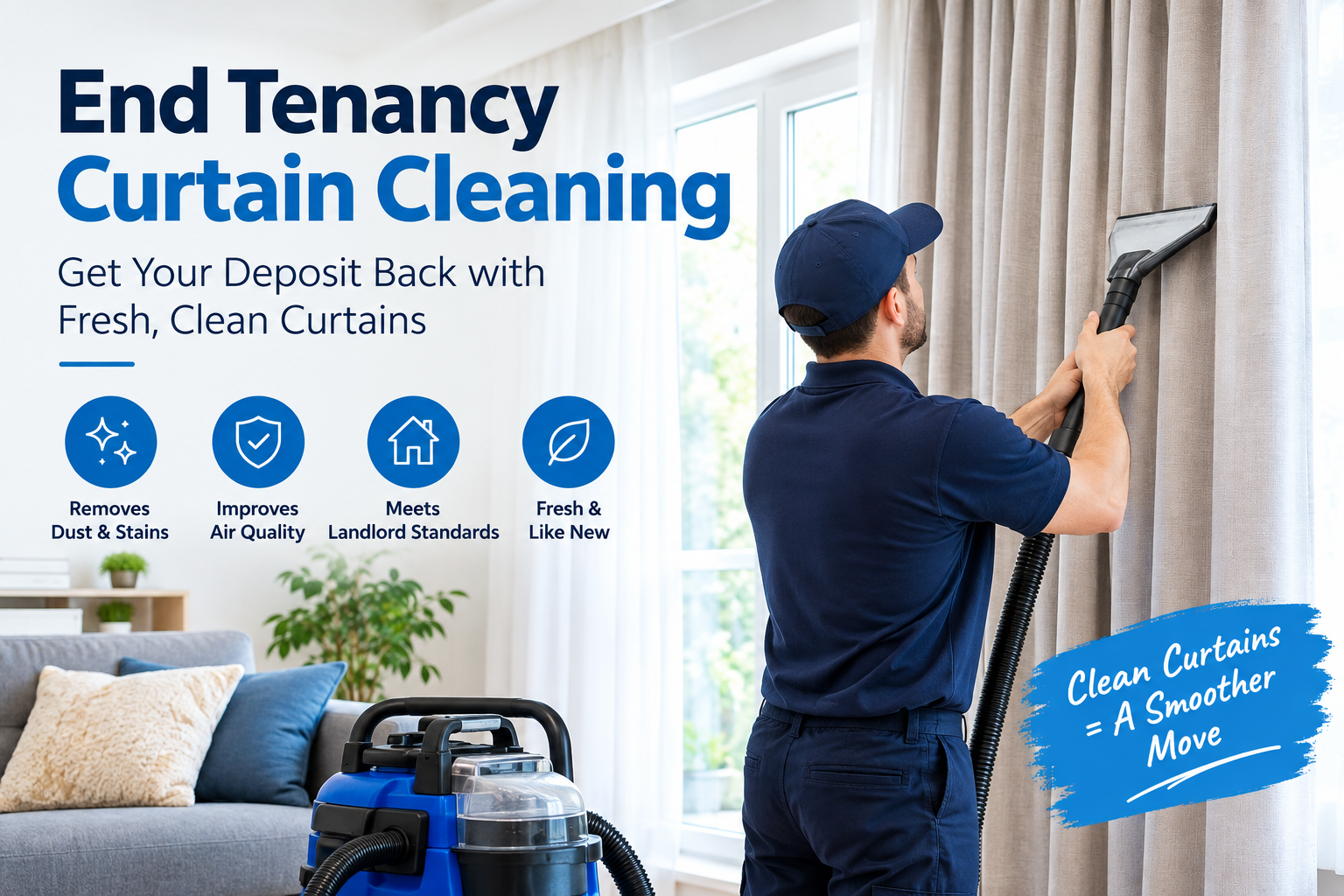 At Govico, we provide professional end-of-lease cleaning and end tenancy curtain cleaning services in Singapore to help tenants prepare their homes